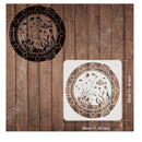 1 Underwater World Window Stencil | 11.8x11.8 Inch Underwater Creatures Stencil