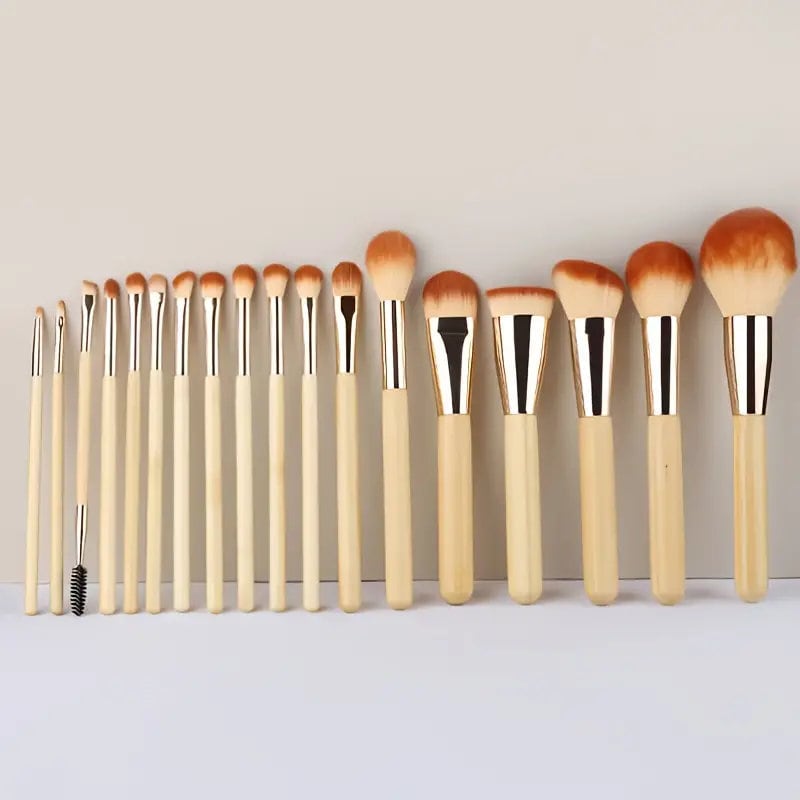 18pcs Beauty Professional Makeup Brushes Set Make Up Brush Tools Kit Foundation Powder Blending Concealer Eye Shadows Blush Cosmetics