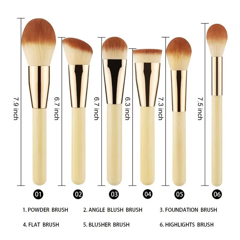 18pcs Beauty Professional Makeup Brushes Set Make Up Brush Tools Kit Foundation Powder Blending Concealer Eye Shadows Blush Cosmetics