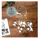 1 Set Of Flower Lady Pattern Dies For Card Making