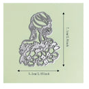 1 Set Of Flower Lady Pattern Dies For Card Making