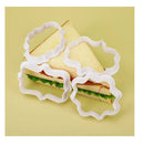 4 Units | Plastic Plate Cookie Cutter Set | Marco Sandwich Fondant Cookie Cutters