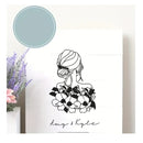 1 Set Of Flower Lady Pattern Dies For Card Making