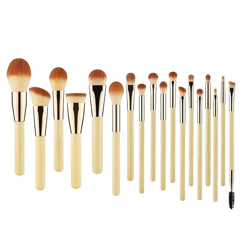 18pcs Beauty Professional Makeup Brushes Set Make Up Brush Tools Kit Foundation Powder Blending Concealer Eye Shadows Blush Cosmetics