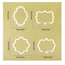 4 Units | Plastic Plate Cookie Cutter Set | Marco Sandwich Fondant Cookie Cutters