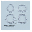 4 Units | Plastic Plate Cookie Cutter Set | Marco Sandwich Fondant Cookie Cutters