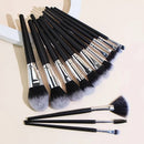 15pcs Professional Makeup Brush Set Large Foundation Powder Blush Kabuki Cosmetic Make Up Brushes Tools Kits