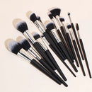 15pcs Professional Makeup Brush Set Large Foundation Powder Blush Kabuki Cosmetic Make Up Brushes Tools Kits