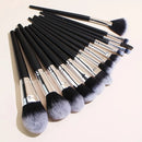 15pcs Professional Makeup Brush Set Large Foundation Powder Blush Kabuki Cosmetic Make Up Brushes Tools Kits