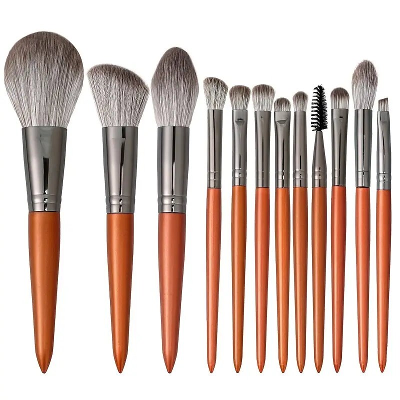 12Pcs Professional Makeup Brushes Set Concealers Foundation Blending Eye Shadow Blush Concealers Makeup Brush Kit