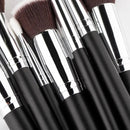 15Pcs Makeup Brush Set Kabuki Foundation Blending Blush Eyeshadow Eyeliner Powder Eyebrow Concealer Brushes Kit