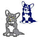 1 Piece Corgi DIY Metal Carbon Steel Knife Mold Handmade