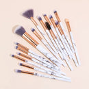 Makeup Brushes 16Pcs Makeup Brush Set Premium Synthetic Professional Makeup Brushes Foundation Powder Blending Concealer Eye Shadows Blush