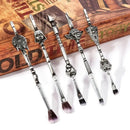 Makeup Brushes Set | 5pcs Cosmetic Makeup Brush Set Professional Tool Kit Set Drawstring Bag Included (silvery)