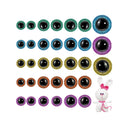 150 Large Glitter Safety Eyes for Amigurumi | 12/16/20mm Stuffed Animal Eyes