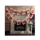 SYSanjang Merry Christmas Burlap Banners | Fireplace Christmas Decorations