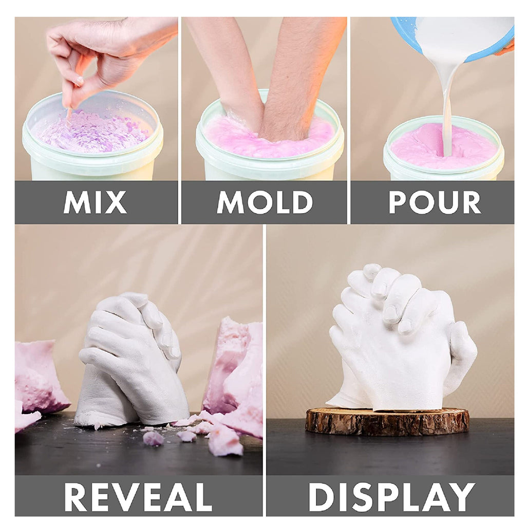Craft It Up Hand Casting Kit DIY Plaster Casting Sculpture Kit | Hand