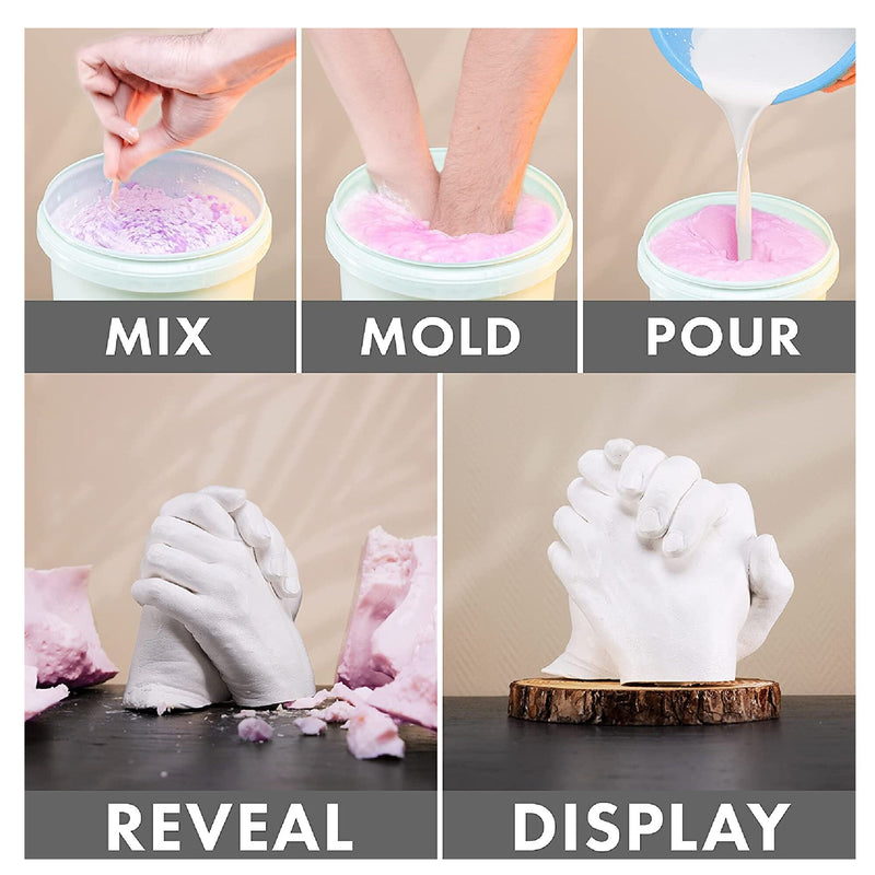Craft It Up Hand Casting Kit DIY Plaster Casting Sculpture Kit | Hand Craft For Adults