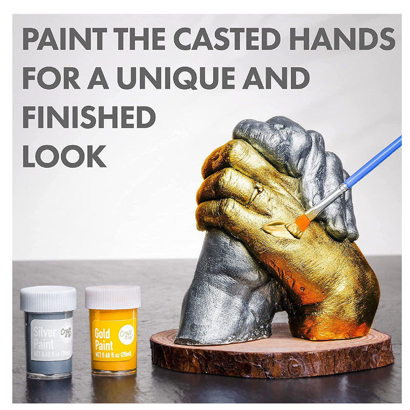 Craft It Up Hand Casting Kit DIY Plaster Casting Sculpture Kit | Hand Craft For Adults