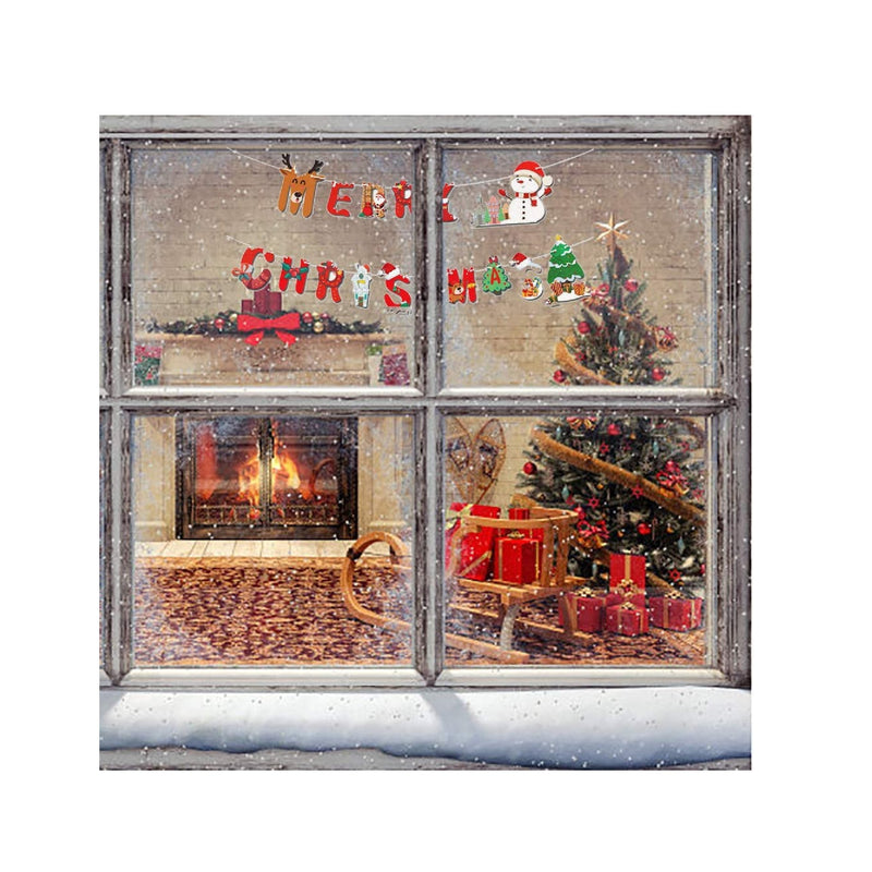 Christmas Decoration Banner Merry Christmas | Paper Hanging Supply Home Indoor Decoration