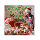 Merry Christmas Burlap Banners | Holiday Burlap for Christmas Hanging Decoration