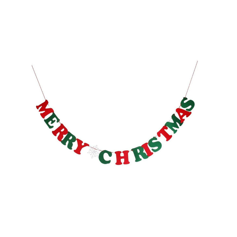 Tinksky MERRY CHRISTMAS Bunting Banner Party Home Decoration