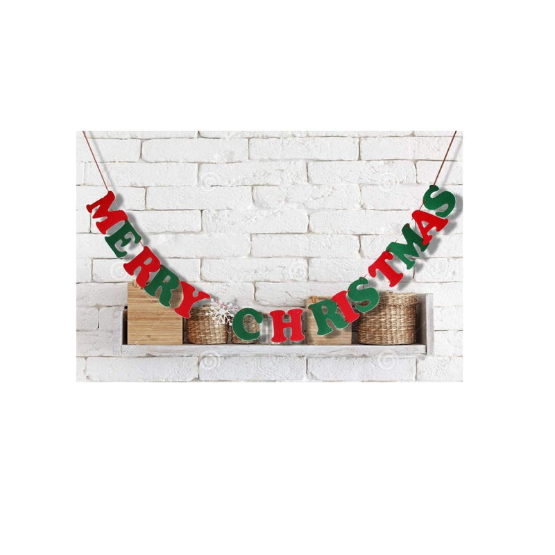 Tinksky MERRY CHRISTMAS Bunting Banner Party Home Decoration