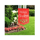 LAYOER Home Garden Flag 12 x 18 Inch Applique | Decorative Embroidery Merry Christmas Candy Cane