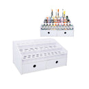 Sanfurney Paint Rack | Pigment Ink Bottle Holder | Paint Tool Storage with Organizer | Cabinet Holder for 59 Bottles of Paints