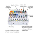 Sanfurney Paint Rack | Pigment Ink Bottle Holder | Paint Tool Storage with Organizer | Cabinet Holder for 59 Bottles of Paints