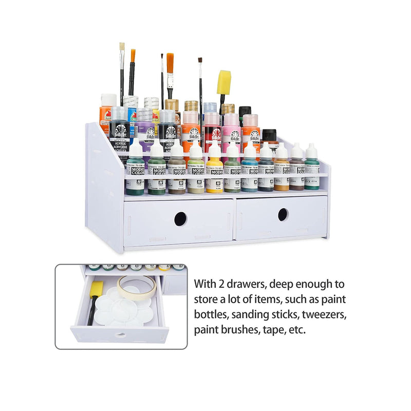Model Paint Rack Stand Pigment Ink Holder Organizer Multi-layer