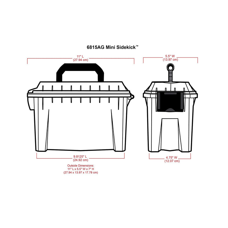 ArtBin 6815AG Mini Sidekick Carrying Case | Arts and Crafts Organizer With Handle