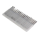 Jestuous Carbide Burr Set 1/8 Shank Diameter Double Cut Tungsten Carbide Burrs 20pcs
