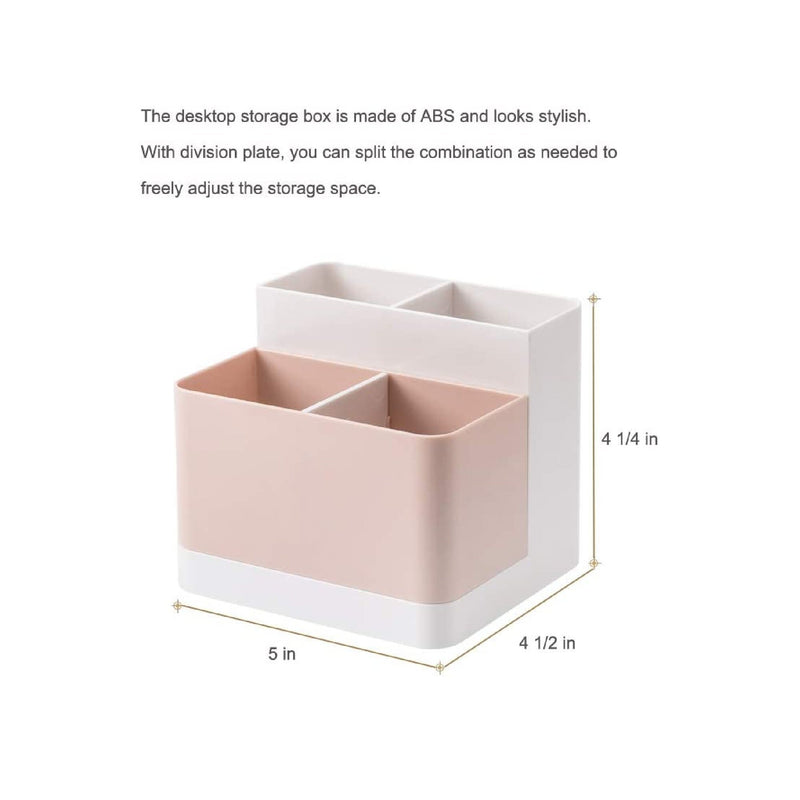 Poeland Desk Storage Organizer | Card Holder Box for Pencils | Desktop Container