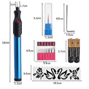 FOLAI DIY Pen Electric Engraving Tools for Jewellery Making,Metal, Glass with Replaceable Diamond Tip Bits