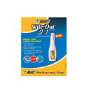 BIC 15ml Bottle Wite-Out 2 in 1 Correction Fluid | (BICWOPFP11)