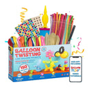 BalloonPlay Deluxe Balloon Animal Kit with Web App 150 Balloons Balloon Pump Stickers Bookmark