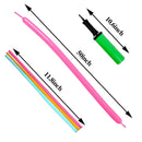 Umikk Kit Of 150 Long Balloons With Pump 260Q Magic Twisted Animal Balloons | Thin Thick Latex Balloons