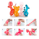 Umikk Kit Of 150 Long Balloons With Pump 260Q Magic Twisted Animal Balloons | Thin Thick Latex Balloons