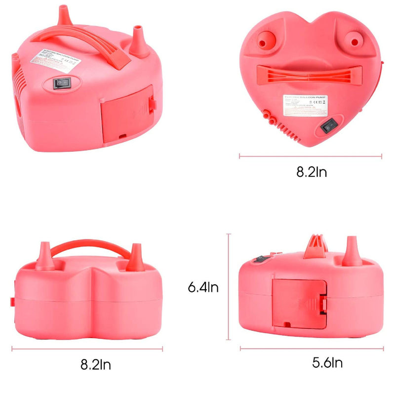 Electric Balloon Pump | NuLink Portable Dual Nozzle 110V 600W Electric Balloon Blower Pump