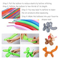 HoveBeaty Latex Rotating Balloons | Long Magic Animal Balloons 260Q | Assorted Colors