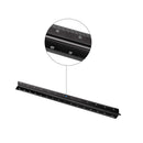 6-Piece Triangular Scale Ruler Set | Aluminum Architect Ruler | Color Black