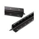 6-Piece Triangular Scale Ruler Set | Aluminum Architect Ruler | Color Black