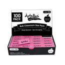 Pack of 100 Pink Erasers | Big Size