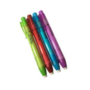 Faber-Castell Pen Mechanical Stick Retractable Eraser Set with 2 Extra Refills + 1 Sharpener | Color Red