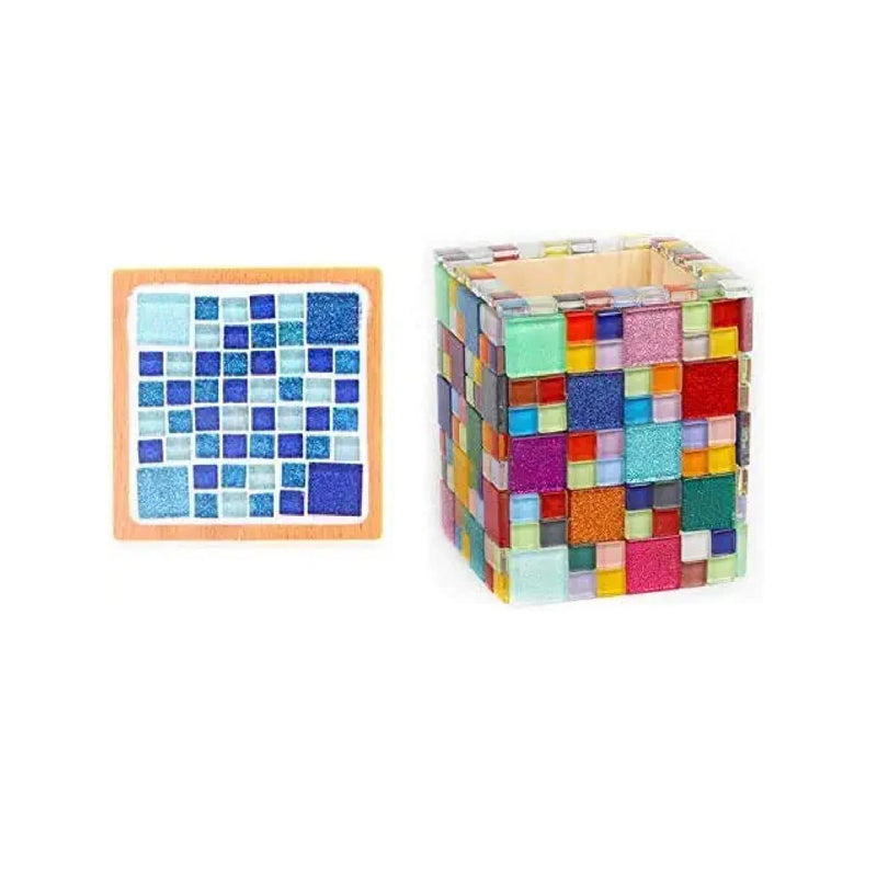 200g Mixed Color Mosaic Tiles Shine Crystal Mosaic Pieces Stained Glass Bulk Assorted Shapes Glitter Crystal Mosaic Tiles