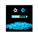 HTWNK 1000pcs Glowing Rocks Glow in The Dark Pebbles for Outdoor Decor | Garden | Patio |Lawn  | Blue