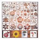 Sunflower Stencil | 20 Pieces | Bird Floral Flower Stencils For Painting On Wood Canvas | Branches | Home Decor Stencil Set