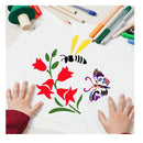 Sunflower Stencil | 20 Pieces | Bird Floral Flower Stencils For Painting On Wood Canvas | Branches | Home Decor Stencil Set