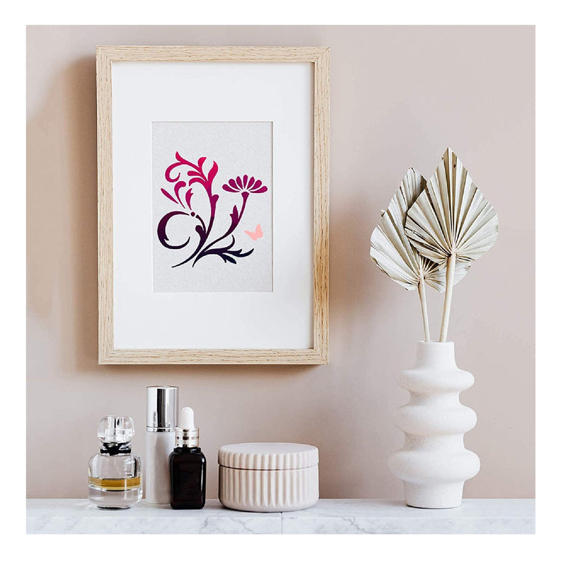 Sunflower Stencil | 20 Pieces | Bird Floral Flower Stencils For Painting On Wood Canvas | Branches | Home Decor Stencil Set